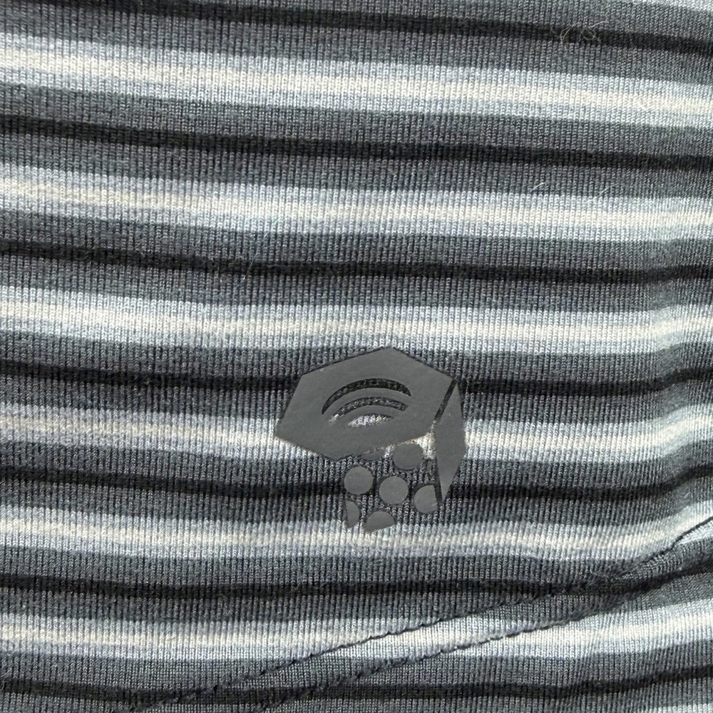Mountain Hardwear Butterlicious Hooded Shirt SMALL Black Gray Long Sleeve - Picture 4 of 8
